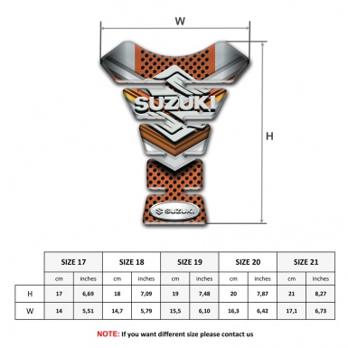 Suzuki Tank Guard Pads Copper Gray Decoration Classic Logo Style 