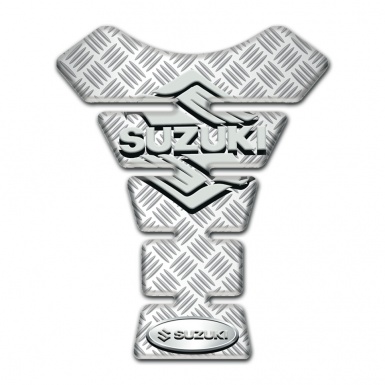 Suzuki Tank Guard Pads Crossed Patterns Design and Classic Logo 