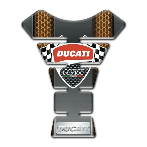 Ducati Tank Fuse Cray Base with Copper Honeycomb Details 