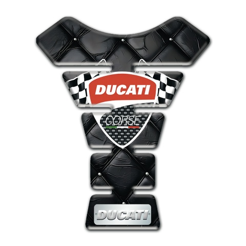 Ducati Tank Pad Protector Black Leather Edition 