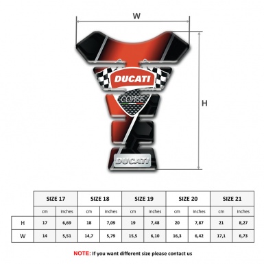 Ducati Tank Pad Motorbike High-Quality Edition 
