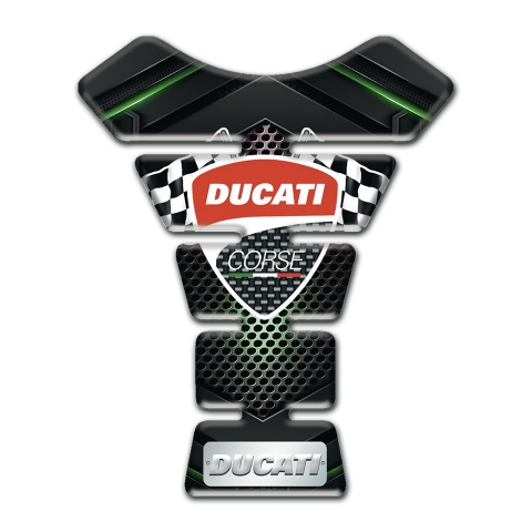 Ducati Tank Pad Protector Green Shadow Effect edition 