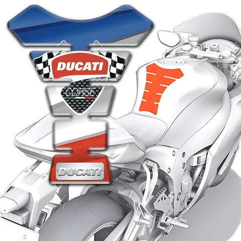 Ducati Tank Guard Pads Colorful Design 