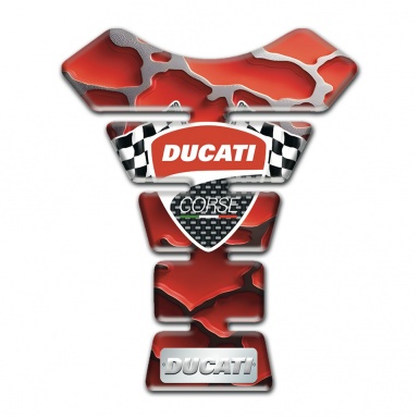 Ducati Tank Pad Protector Red Clouds Effet Model 