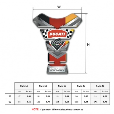 Ducati Tank Pad Protector Multicolored Design 