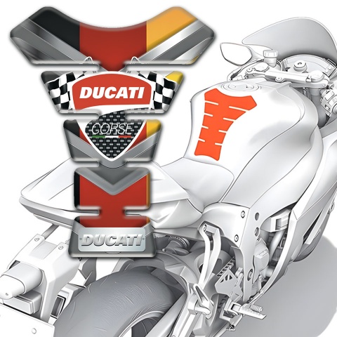 Ducati Tank Pad Protector Multicolored Design 