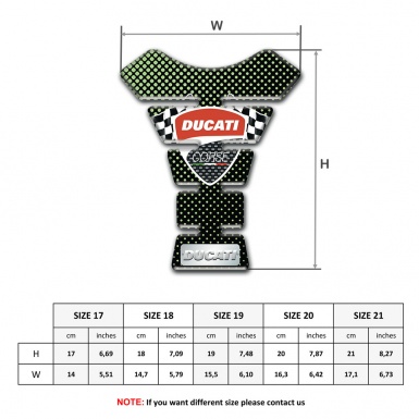 Ducati Tank Guard Pads Green Dots Design 
