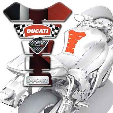 Ducati Tank Protector Vertical colors Design 