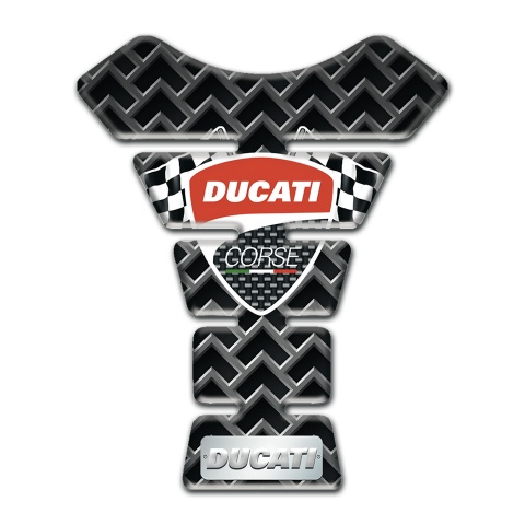 Ducati Tank Guard Pads Metal Grid Base Style 