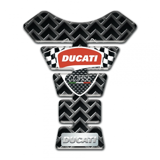 Ducati Tank Guard Pads Metal Grid Base Style 