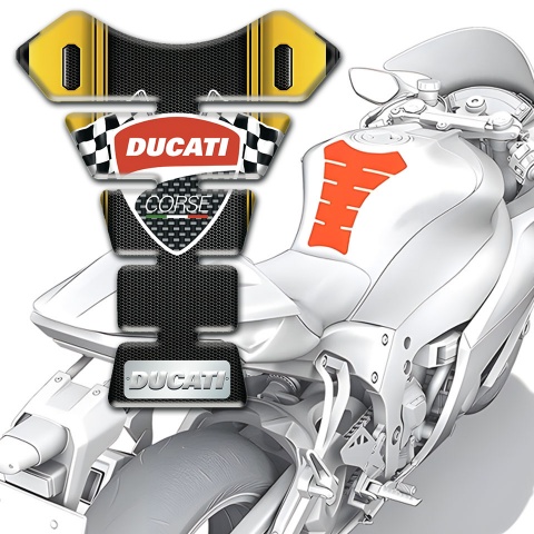 Ducati Tank Pad Protector High End Silicone Sticker 