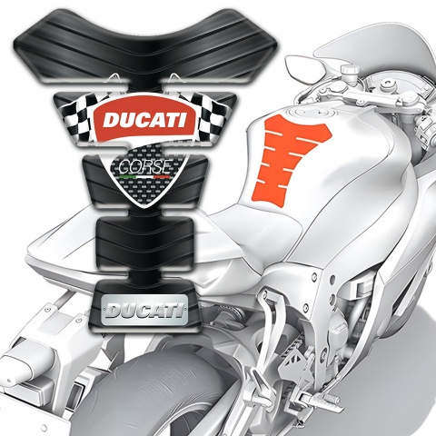 Ducati Tank Pad Motorbike Rubber Design 