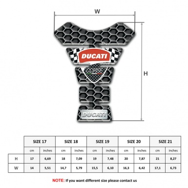 Ducati Tank Guard Pads Honeycomb Design