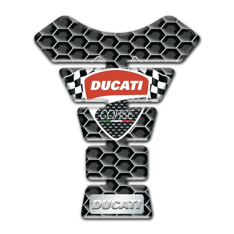 Ducati Tank Guard Pads Honeycomb Design