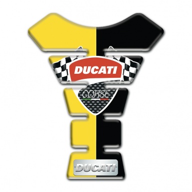 Ducati Tank Fuse Yellow Black Halves Design 