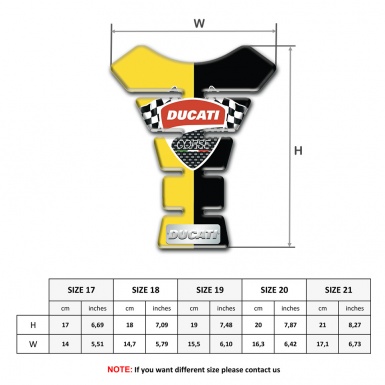 Ducati Tank Fuse Yellow Black Halves Design 