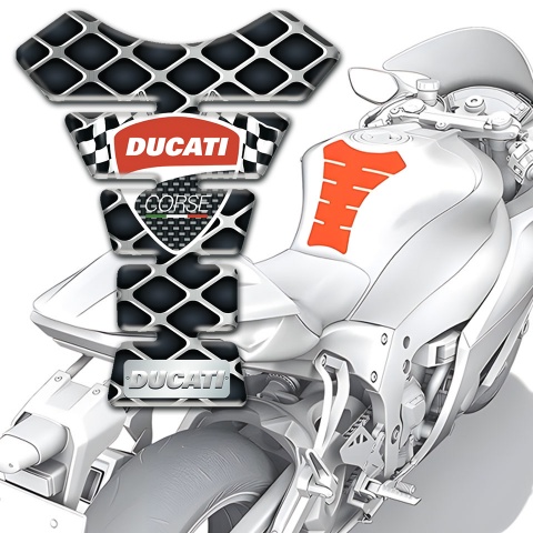Ducati Tank Pad Motorbike Large Mesh edition 