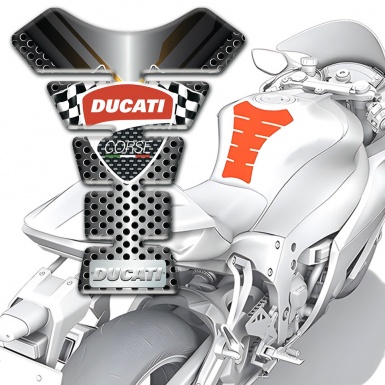 Ducati Tank Protector Silicone Sticker Stylish Edition 