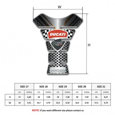 Ducati Tank Protector Silicone Sticker Stylish Edition 