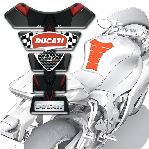 Ducati Tank Pad Protector Anti Slip Sticker Motorcycle Style 