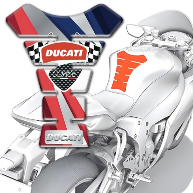 Ducati Tank Fuse Multicolored Patterns Design 