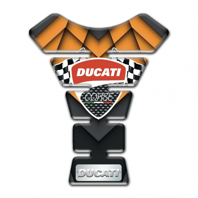 Ducati Tank Pad Protector Orange Parts Base Style 