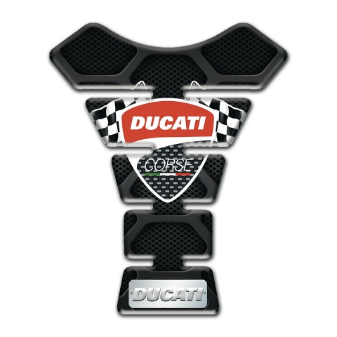 Ducati Tank Protector Black with Gray Patterns Edition 