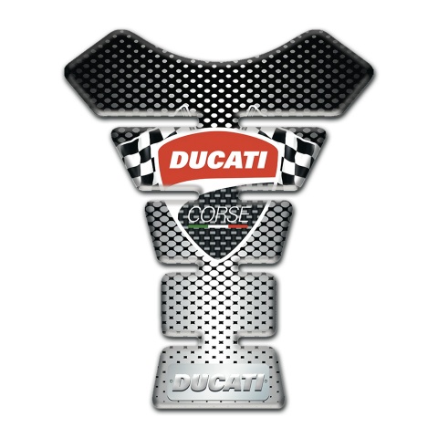 Ducati Tank Pad Protector Silver Black Edition 