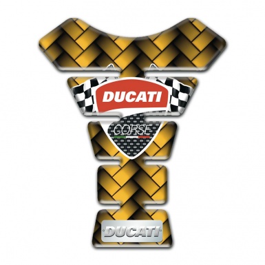 Ducati Tank Protector Yellow Mosaic Design 