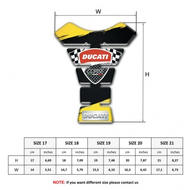 Ducati Tank Guard Pads Yellow Black painting Style 