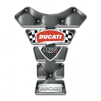 Ducati  Tank Pad Protector Gray Leather Style 