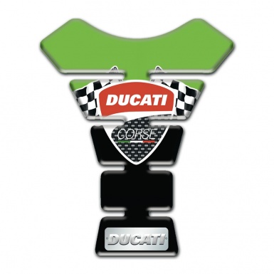 Ducati Tank Protector Black Green Style