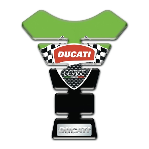 Ducati Tank Protector Black Green Style