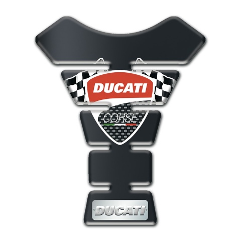 Ducati Tank Guard Pads Graphite Effect Design 