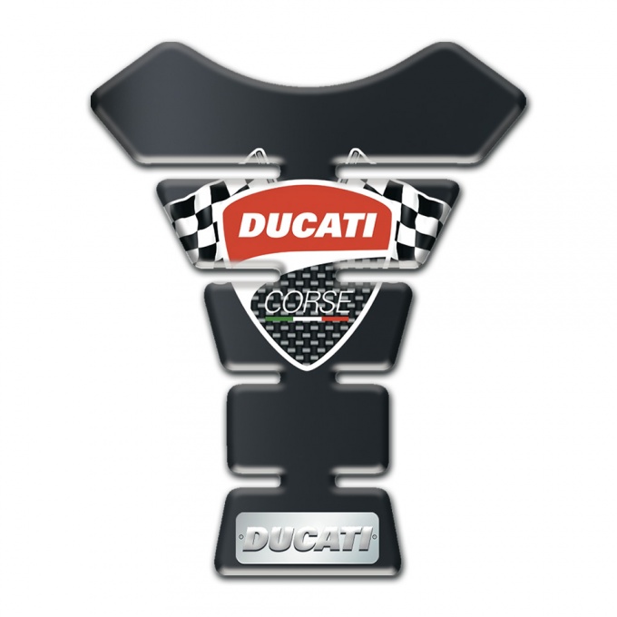 Ducati Tank Guard Pads Graphite Effect Design 