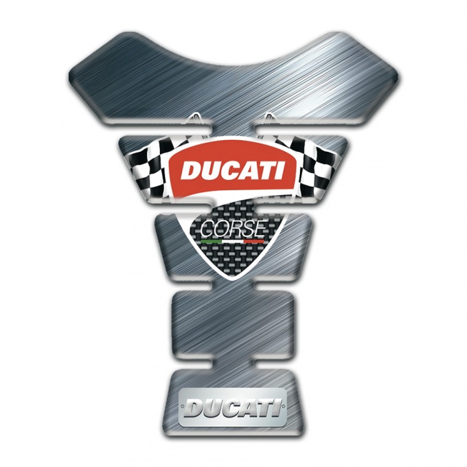 Ducati Tank Pad Motorbike Polished Surface effect 