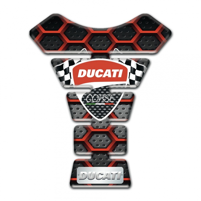 Ducati Tank Protector Red Grid Style 