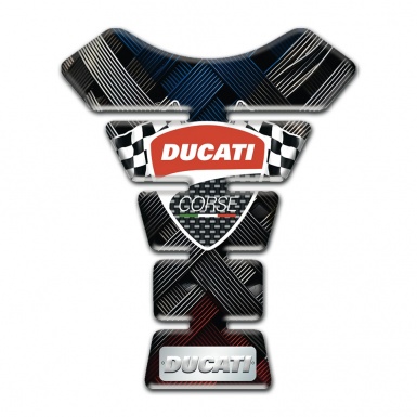 Ducati Tank Pad Protector Crossed Belts Style 