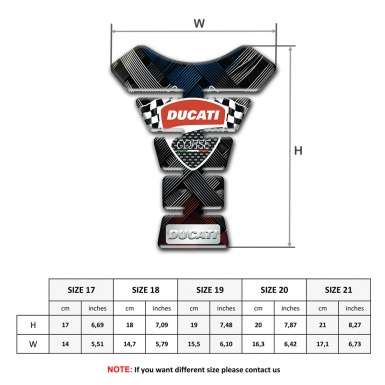 Ducati Tank Pad Protector Crossed Belts Style 