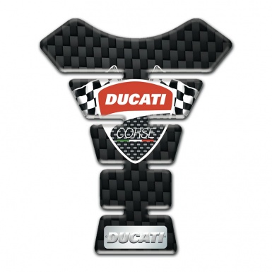 Ducati Tank Protector Black Fibers Design 