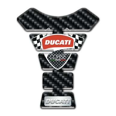 Ducati Tank Pad Protector Dark Carbon Style 