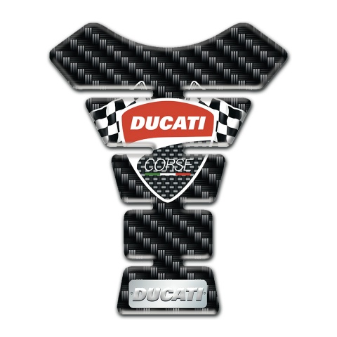 Ducati Tank Pad Protector Dark Carbon Style 