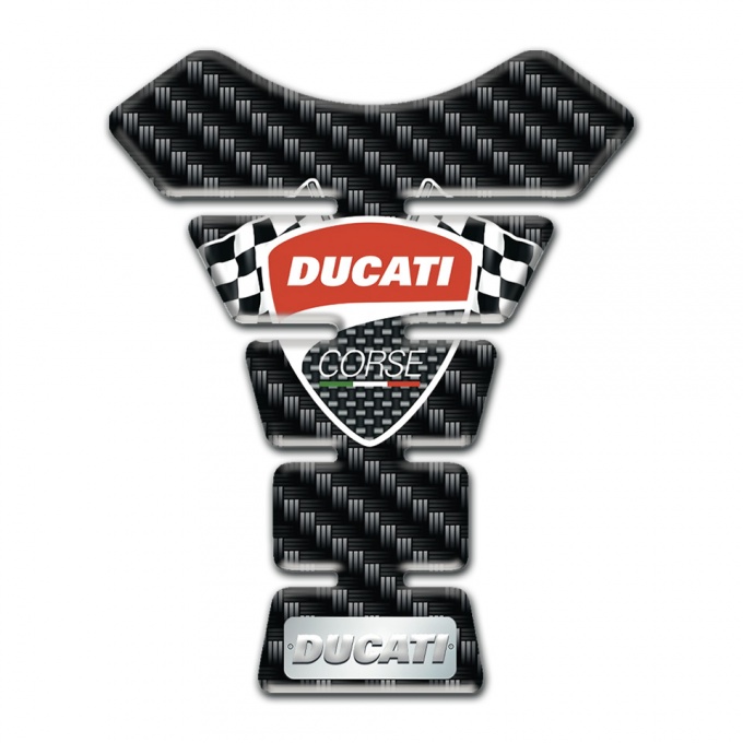 Ducati Tank Pad Protector Dark Carbon Style 