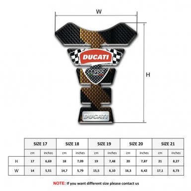 Ducati Tank Fuse Brown Black Decoration Style 