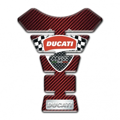 Ducati Tank Protector Red Carbon Style 