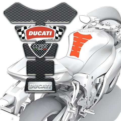 Ducati Anti Slip Sticker Tank Fuse Stylish Style 