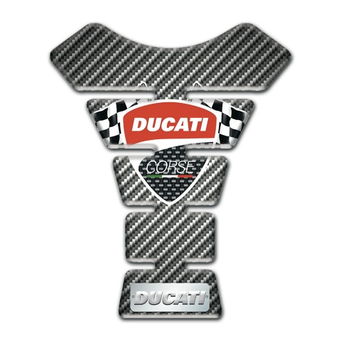 Ducati Tank Pad Motorbike Classic Carbon Style 