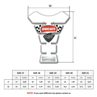 Ducati Tank Protector High End White Edition 