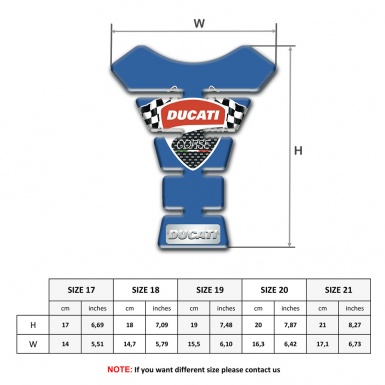 Ducati Tank Guard Pads Blue Edition 
