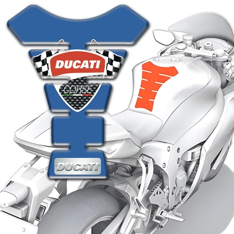 Ducati Tank Guard Pads Blue Edition 